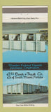 Matchbook Cover - 1st Bank Trust South Miami FL 30 Strike