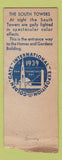 Matchbook Cover - 1939 Golden Gate Exposition San Francisco CA WORN BOBTAIL