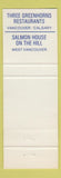 Matchbook Cover - At the Wharf Vancouver BC