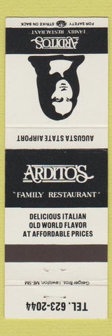 Matchbook Cover - Ardito's Restuarant Mona Lisa Augusta ME