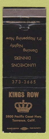 Matchbook Cover - 202 Cafe low phone # Tulare CA WORN