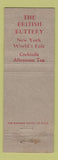 Matchbook Cover - 1939 New York World's Fair British Pavilion WORN