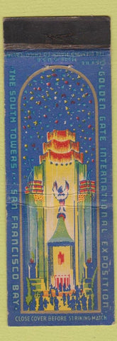 Matchbook Cover - 1939 Golden Gate Exhibition San Francisco WORN