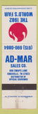Matchbook Cover - 1982 World's Fair Knoxville TN Ad Mar Sales WEAR
