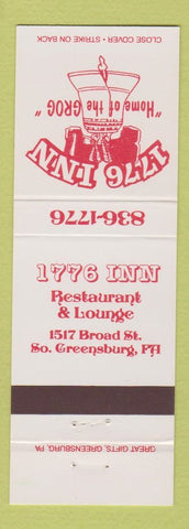 Matchbook Cover - 1776 Inn South Greensburg PA