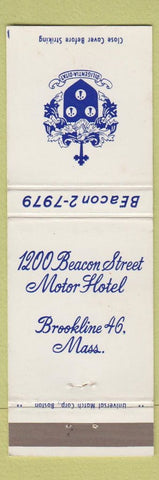 Matchbook Cover - 1200 Beacon Street Motor Hotel Brookline MA