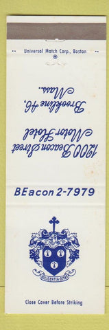 Matchbook Cover - 1200 Beacon Street Motor Hotel Brookline MA WEAR