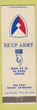 Matchbook Cover - Army Recruiting Re-Up