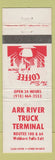 Matchbook Cover - Ark River Truck Terminal Webbers Falls WORN