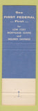 Matchbook Cover - 1st Federal Savings Stevens Point WI