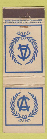 Matchbook Cover - Athletic Club? Lion Canada 1929