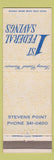 Matchbook Cover - 1st Federal Savings Stevens Point WI