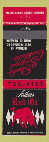 Matchbook Cover - Arthur's Red Ox Menasha WI