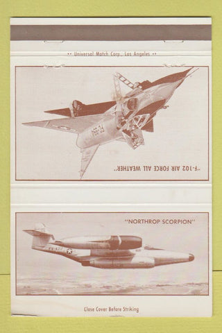 Matchbook Cover - Artcraft Tools Dies Jigs Los Angeles CA airplanes 40 Strike