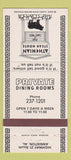 Matchbook Cover - Athenian Steak House Anniston AL 30 Strike
