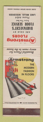 Matchbook Cover - Armstrong Flooring Barkenecht's Lake Mills WI