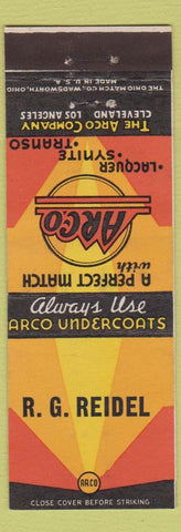 Matchbook Cover - Arco Lacquer Synite Transo Cleveland Los Angeles CA