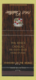 Matchbook Cover - 1968 Cadillac Phil Renick Cleveland OH? 30 Strike
