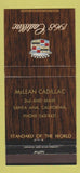 Matchbook Cover - 1968 Cadillac McLEan Santa Ana CA CREASE 30 Strike