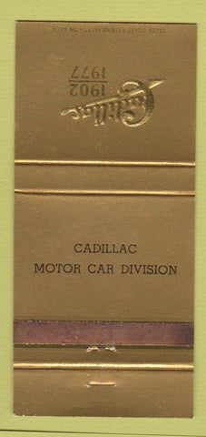 Matchbook Cover - 1977 Cadillac Motor Car Division WEAR 30 Strike
