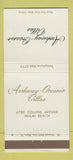 Matchbook Cover - Archway Oceanic Villas Miami Beach FL 30 Strike