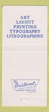 Matchbook Cover - AS Gilman Printers Lithographers Cleveland OH 30 Strike
