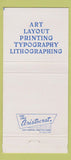 Matchbook Cover - AS Gilman Printers Lithographers Cleveland OH 30 Strike