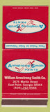 Matchbook Cover - Armstrong Smith Paints East Point GA 30 Strike