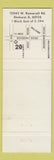 Matchbook Cover - 20th Century Restaurant Elmhurst IL