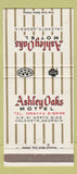 Matchbook Cover - Ashley Oaks Motel Valdosta GA 30 Strike