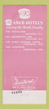 Matchbook Cover - Arlington Inn Potsdam NY Highland Hotel Massena 30 Strike