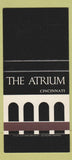 Matchbook Cover - Atrium Cincinnati OH SAMPLE 30 Strike