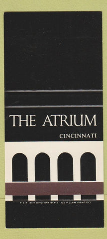 Matchbook Cover - Atrium Cincinnati OH SAMPLE 30 Strike