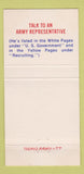Matchbook Cover - Army Recruiting 30 Strike