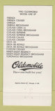 Matchbook Cover - 1983 Oldsmobile Kovatch Nesquehoning PA 30 Strike