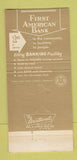 Matchbook Cover - 1st American Bank North Palm Beach FL 30 Strike