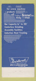 Matchbook Cover - Ashley Ward Screw Machine Products Cincinnati OH 30 Strike