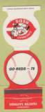 Matchbook Cover - 1979 Cincinnati Reds Baseball Bank OH schedule