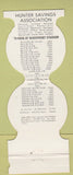 Matchbook Cover - 1979 Cincinnati Reds Baseball Bank OH schedule