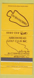 Matchbook Cover - Arrowhead Golf Club Wheaton IL 30 Stick