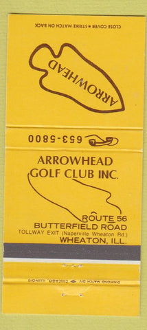 Matchbook Cover - Arrowhead Golf Club Wheaton IL 30 Stick