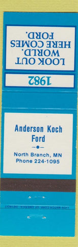 Matchbook Cover - 1982 Ford Anderson Koch North Branch MN