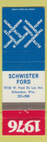 Matchbook Cover - 1976 Ford Schwister Milwaukee WI