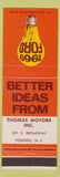 Matchbook Cover - 1969 Ford Thomas Motors Yonkers NY