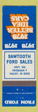 Matchbook Cover - 1978 Ford Sawtooth Hailey ID