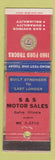 Matchbook Cover - 1960 Ford Trucks Galvin IL WEAR