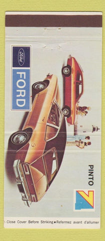 Matchbook Cover - 1974 Ford Pinto Jack Hay Dunnville ON 30 Strike