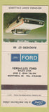 Matchbook Cover - 1968 Ford Ranchero Montreal QC WORN 30 Strike