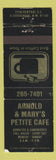 Matchbook Cover - Arnold and Mary's Cafe Albuquerque NM WEAR