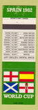 Matchbook Cover - 1982 World Cup Soccer Spain